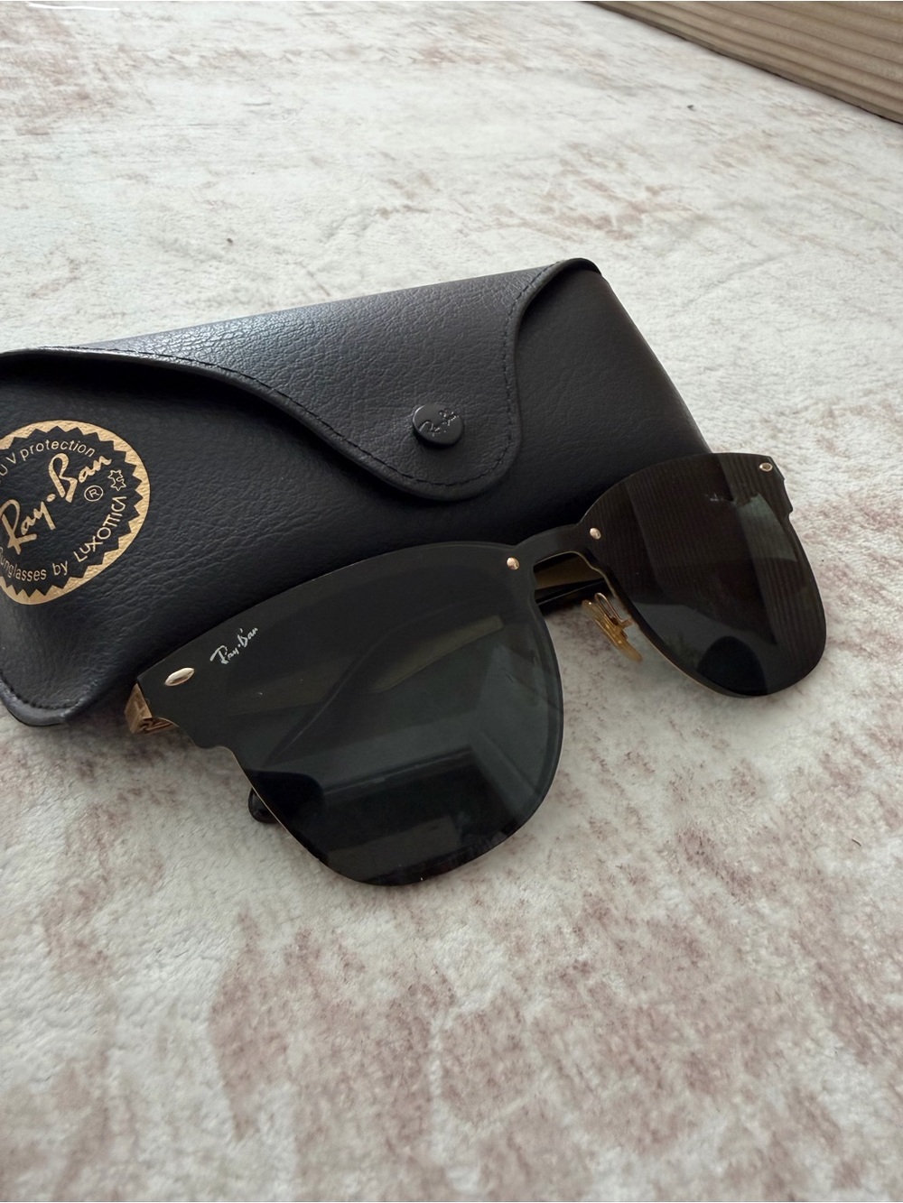 RAY-BAN - Blaze Clubmaster Sunglasses - Polarized - Picture 10 of 11